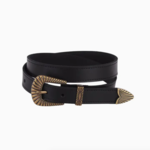 Bohemian Brass Buckle Leather Belt