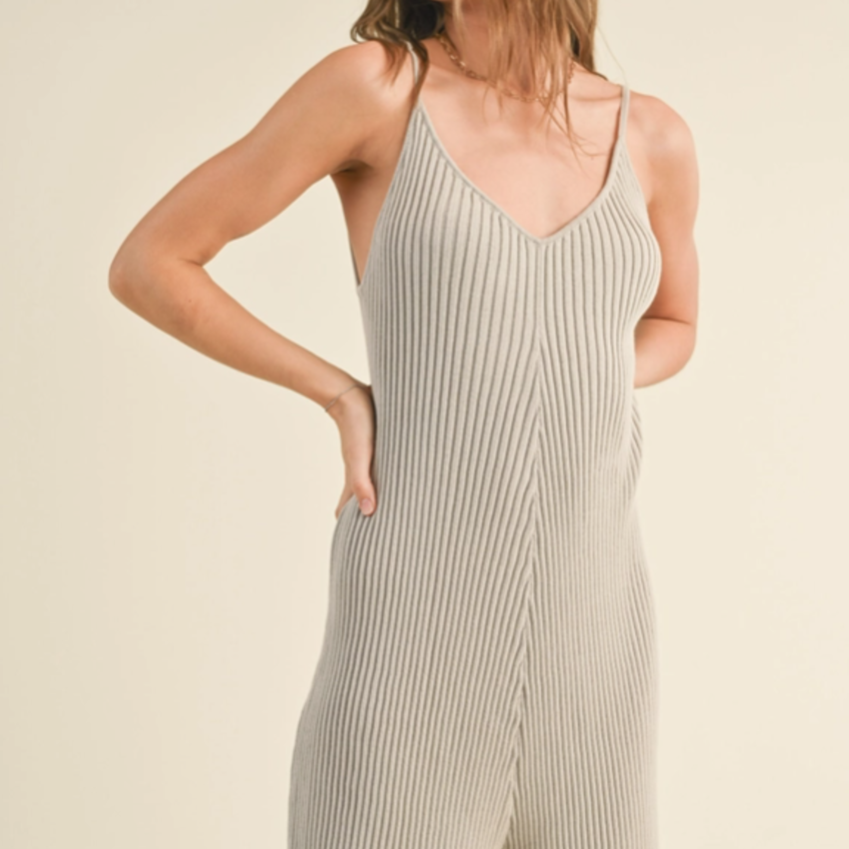 Ribbed Knitted Romper