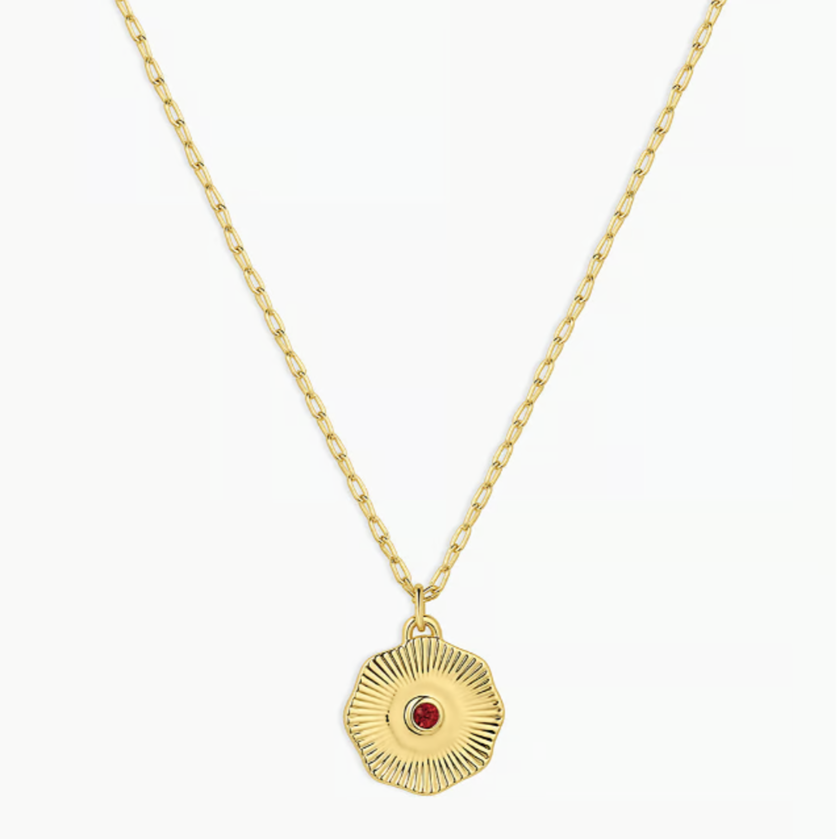 Birthstone Coin Necklace (January)