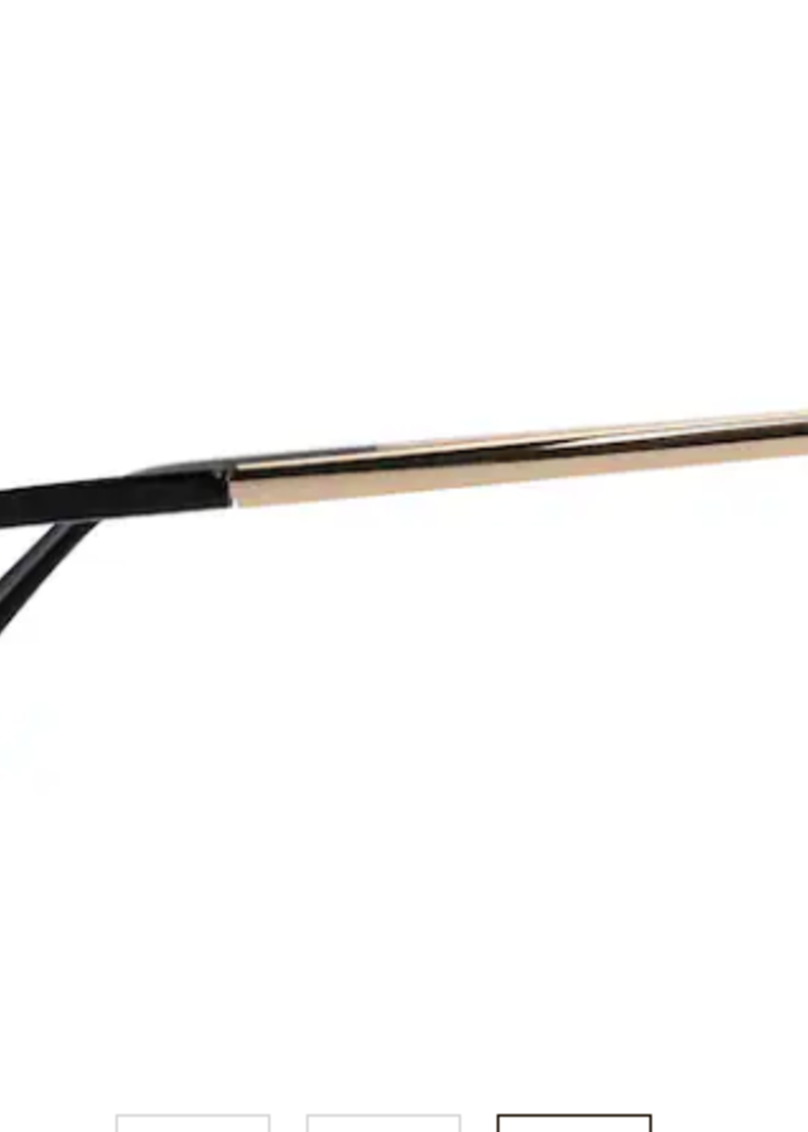 Sunglasses & Readers Grey Pua Black Gloss w/ Shiny Gold