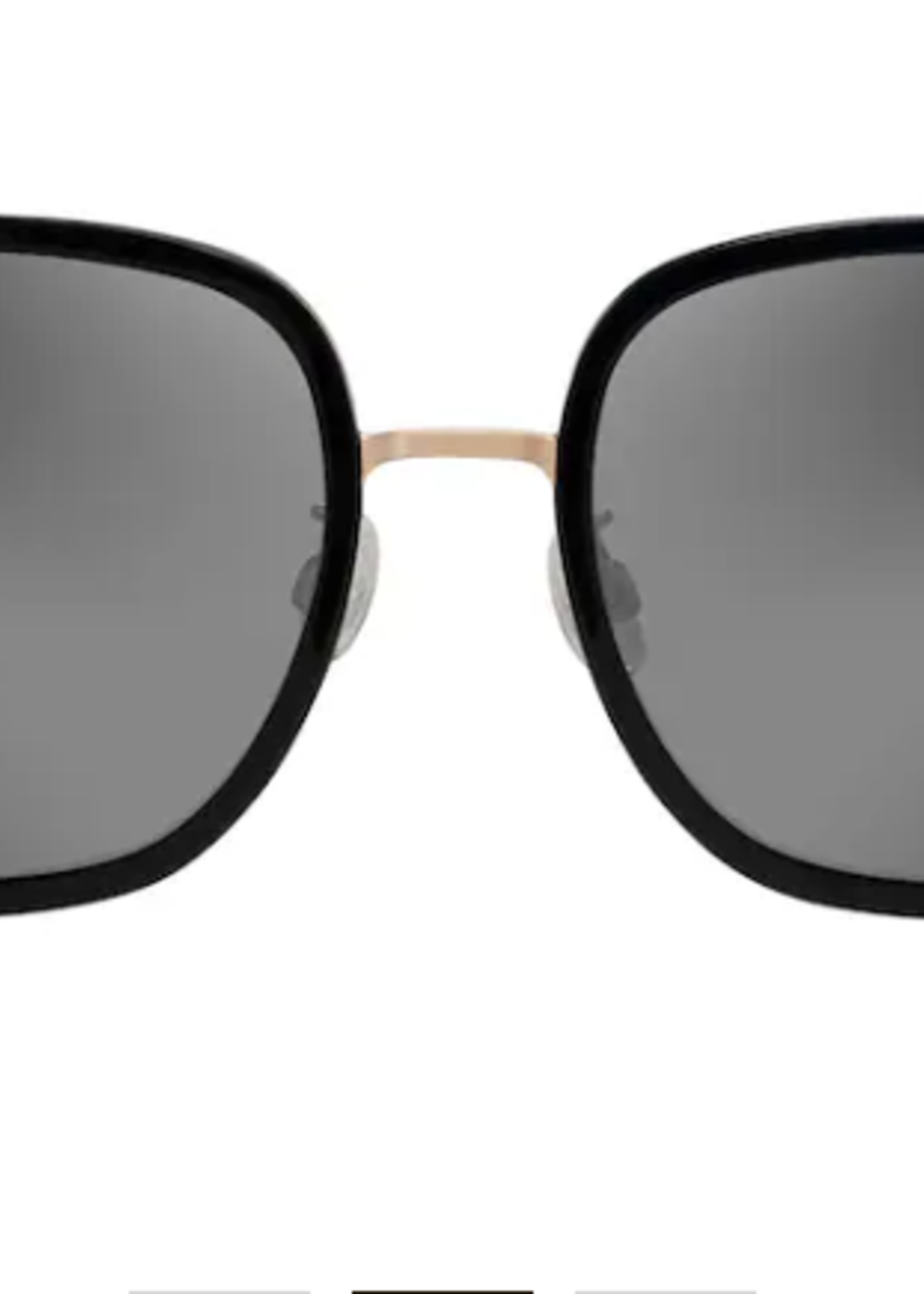 Sunglasses & Readers Grey Pua Black Gloss w/ Shiny Gold