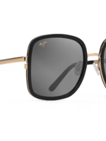 Sunglasses & Readers Grey Pua Black Gloss w/ Shiny Gold