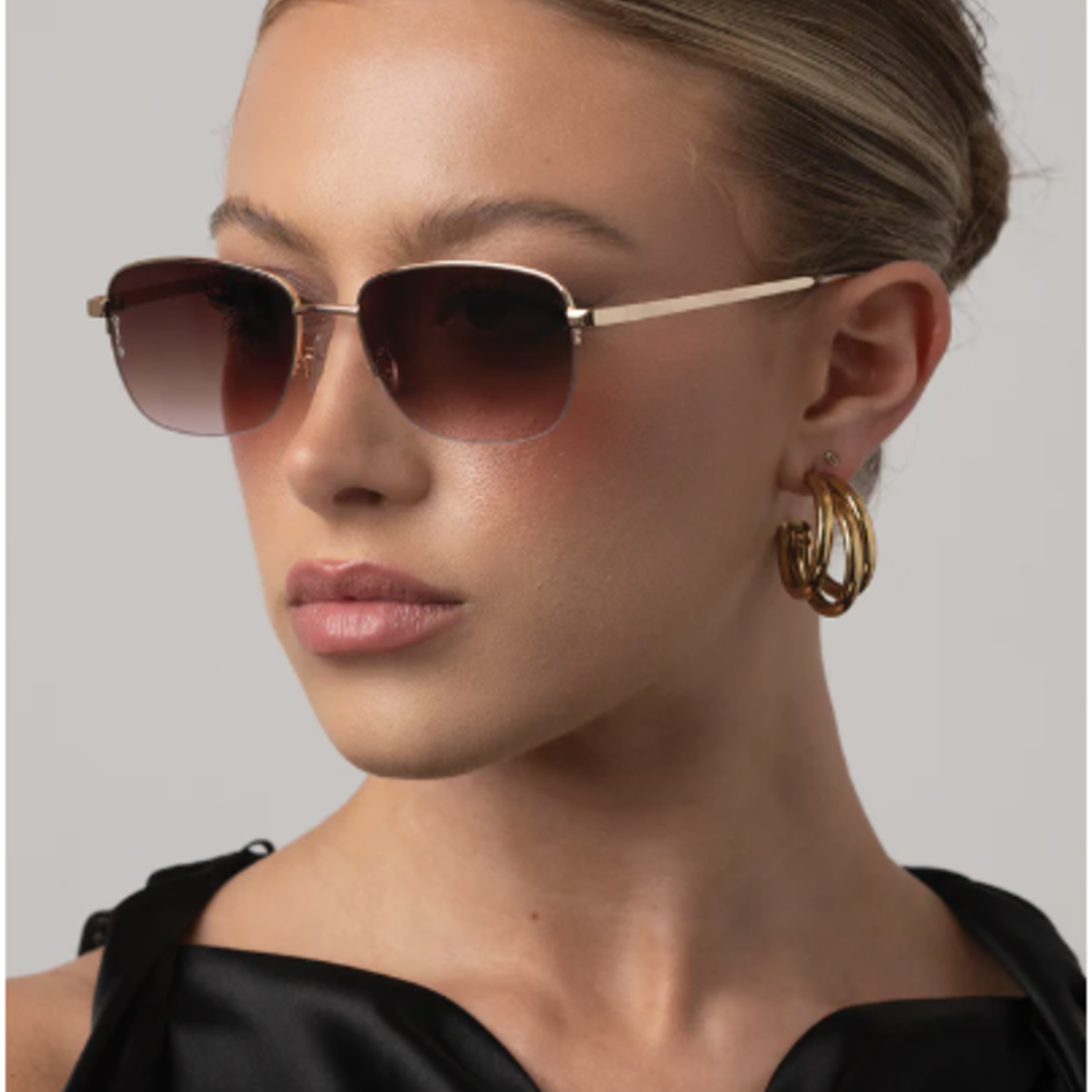 Junior Sunglasses Gold/Brown to Pink Fade