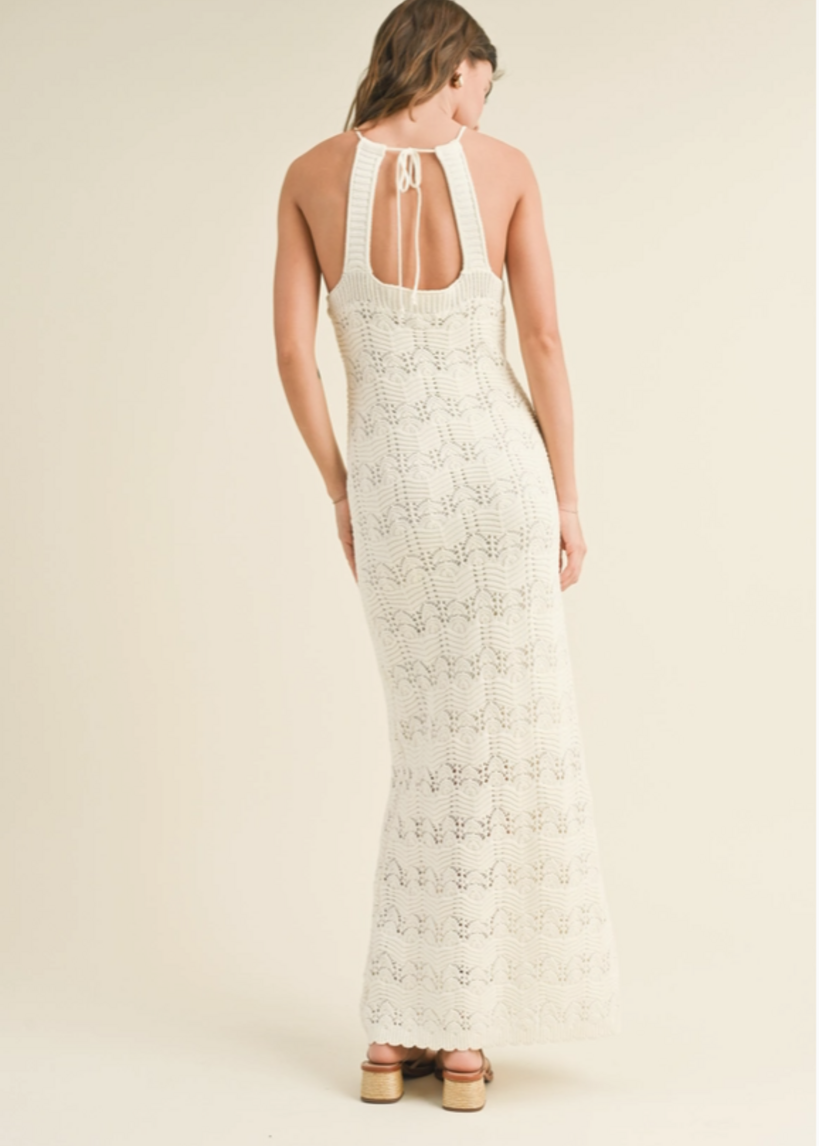 Crochet Knitted Maxi Dress