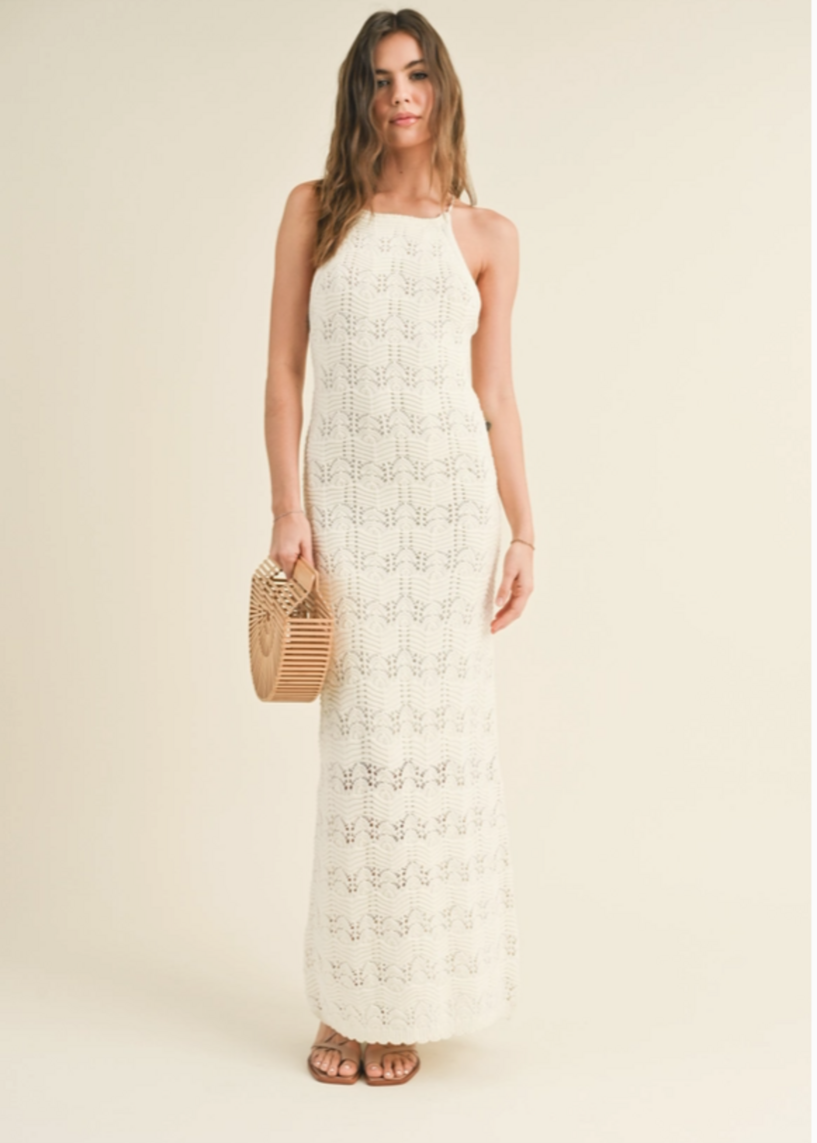 Crochet Knitted Maxi Dress