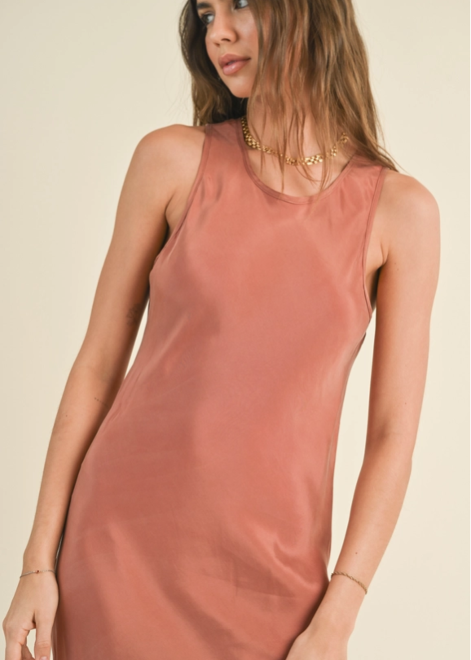 Viscose Simple Maxi Dress