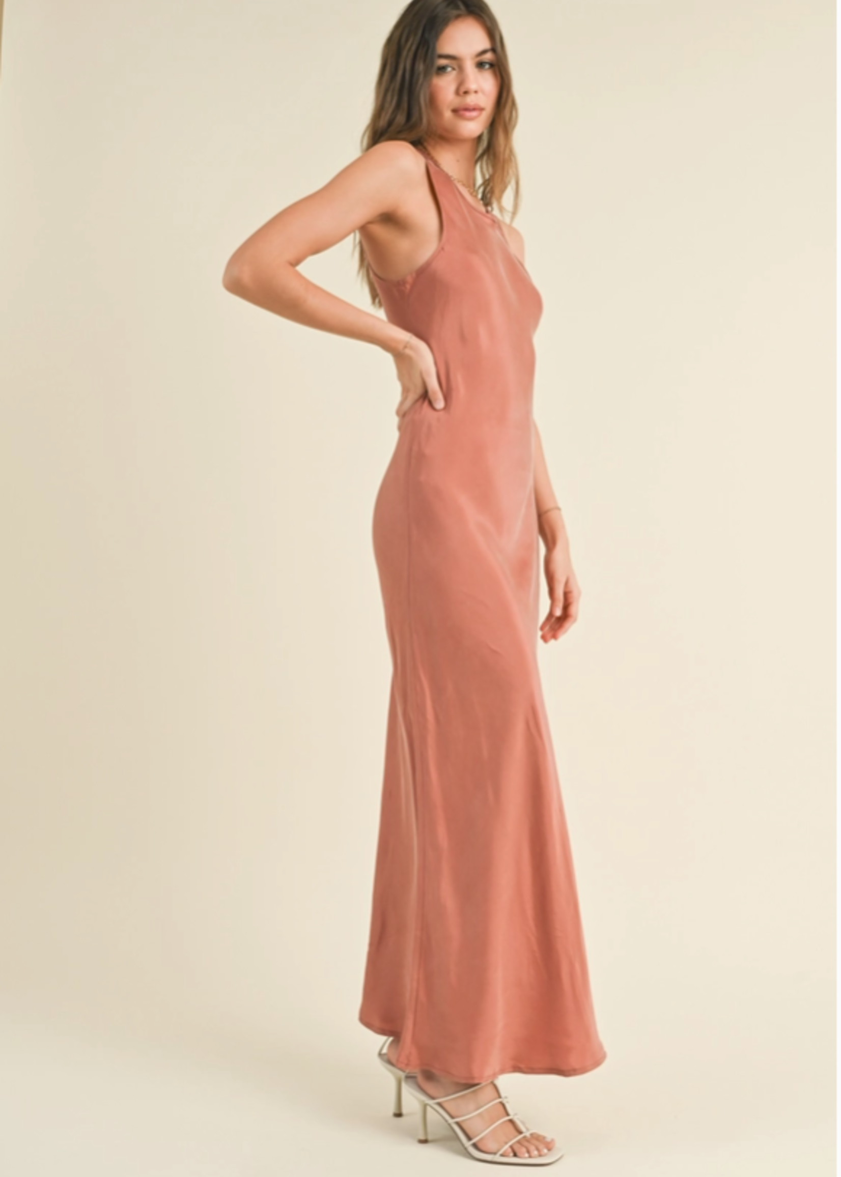 Viscose Simple Maxi Dress
