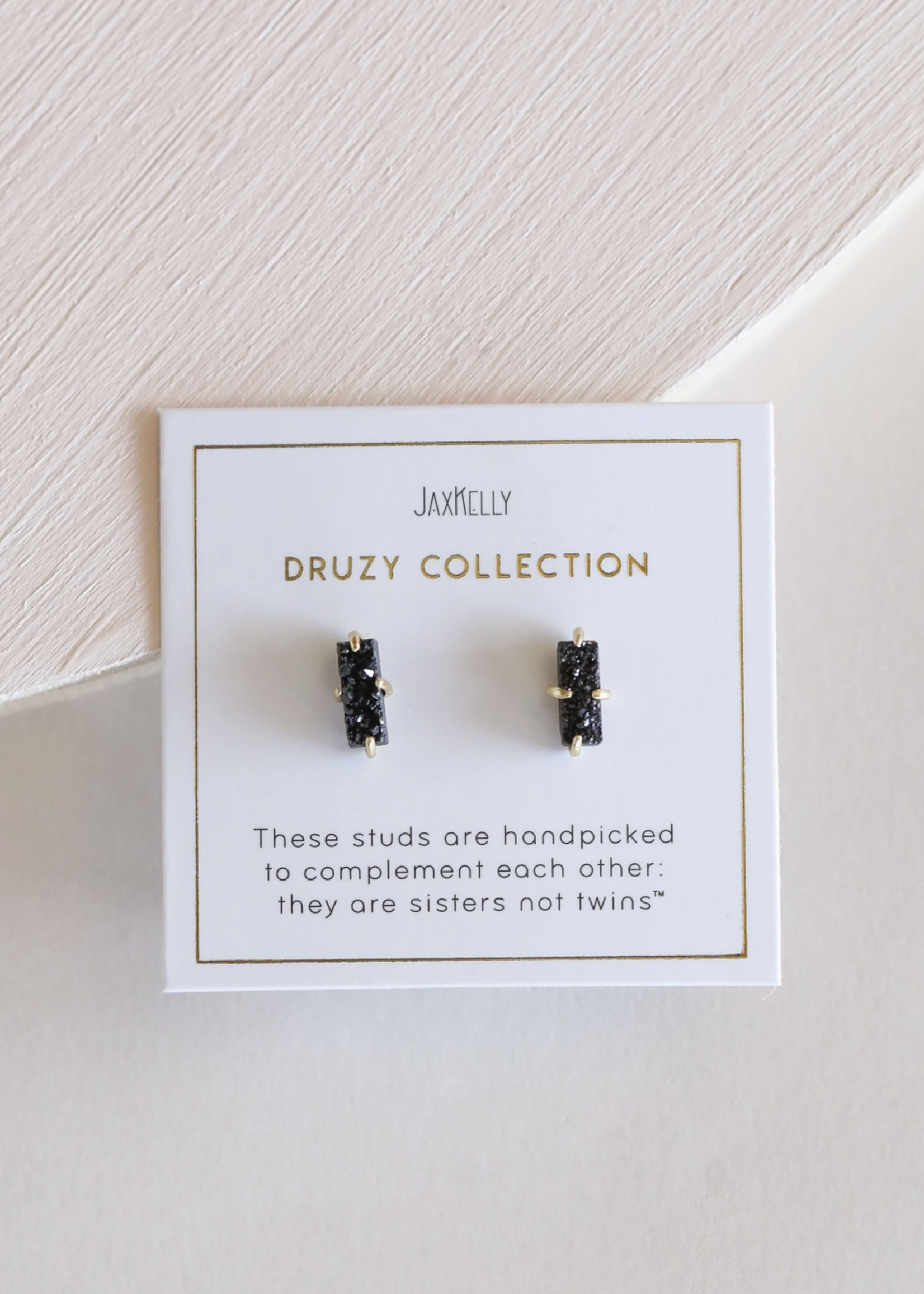Druzy Bar Studs