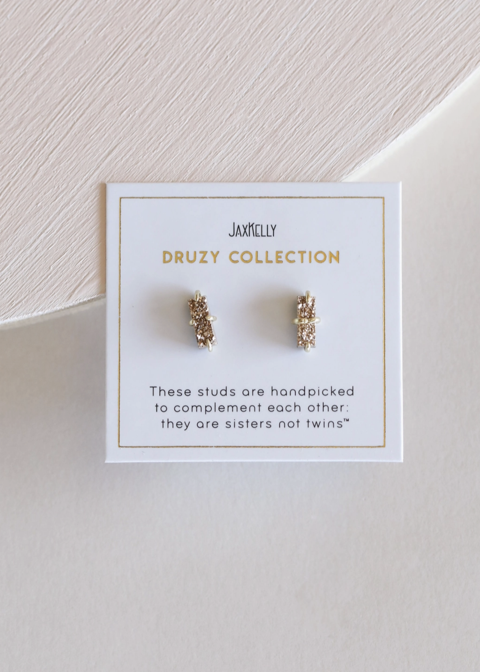 Druzy Bar Studs