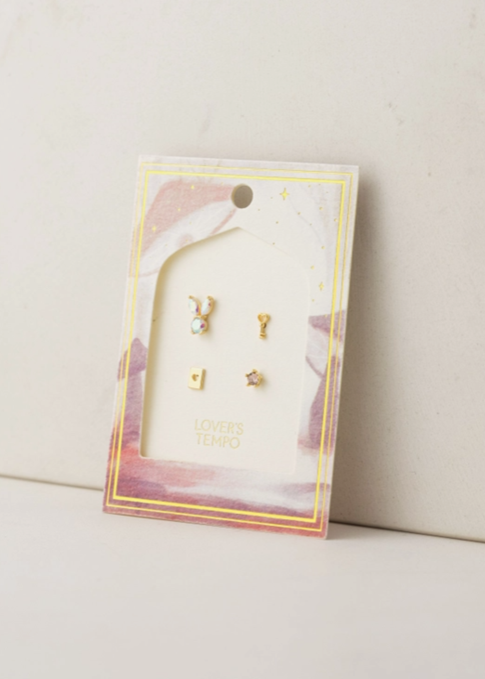 DOWN THE RABBIT HOLE EARRING SET