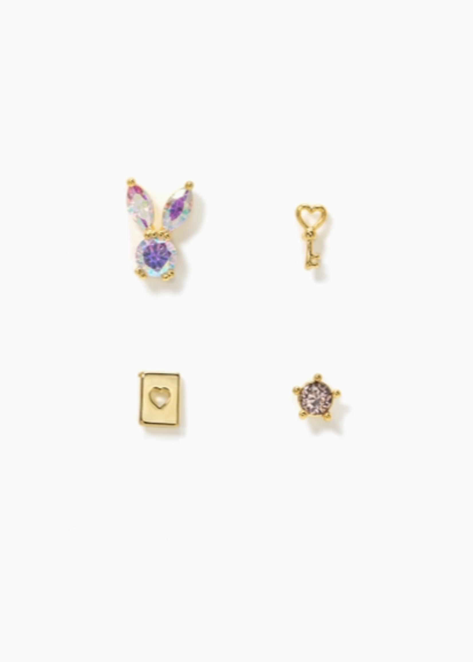 DOWN THE RABBIT HOLE EARRING SET