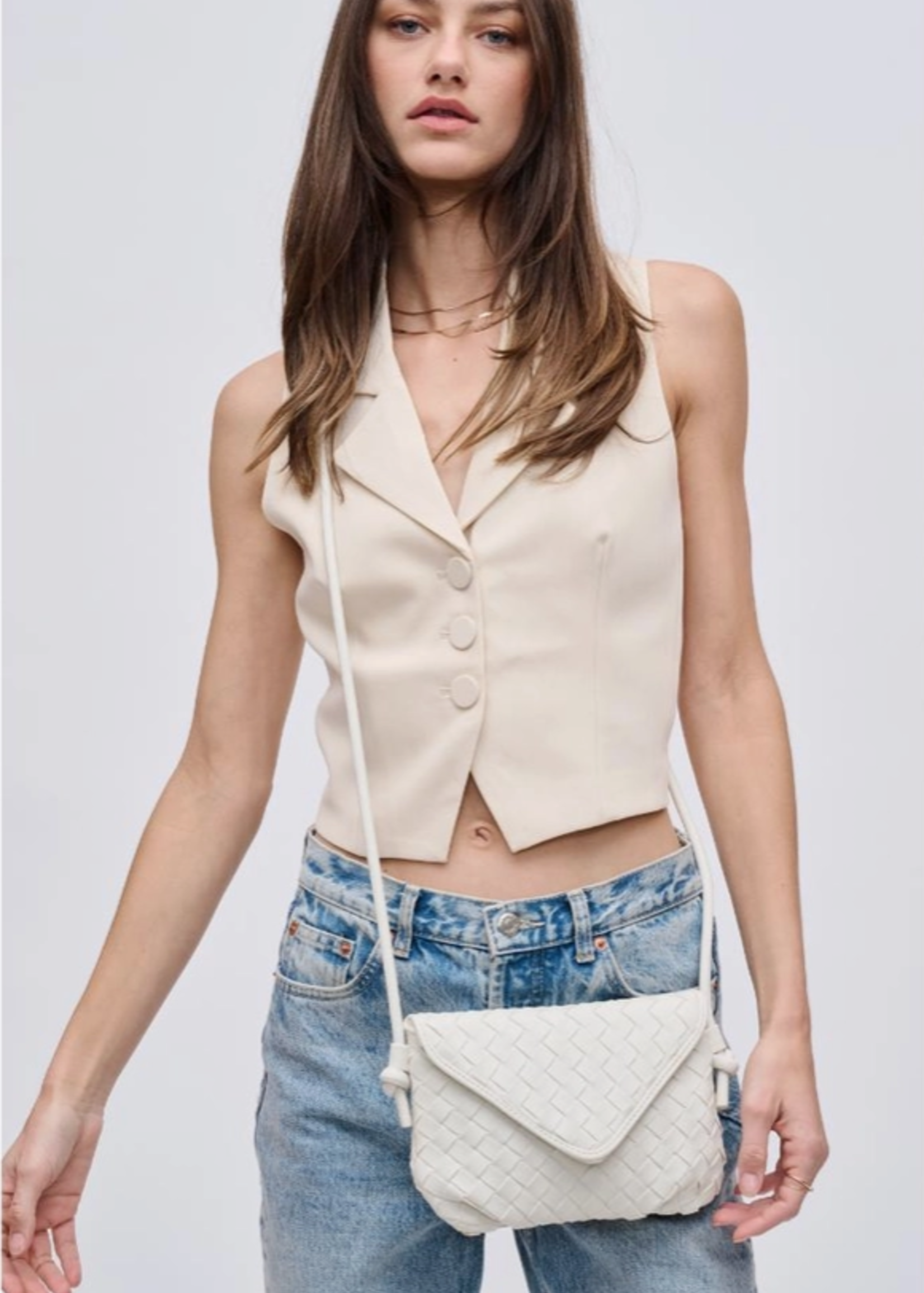 Kylo Woven Crossbody Oatmilk