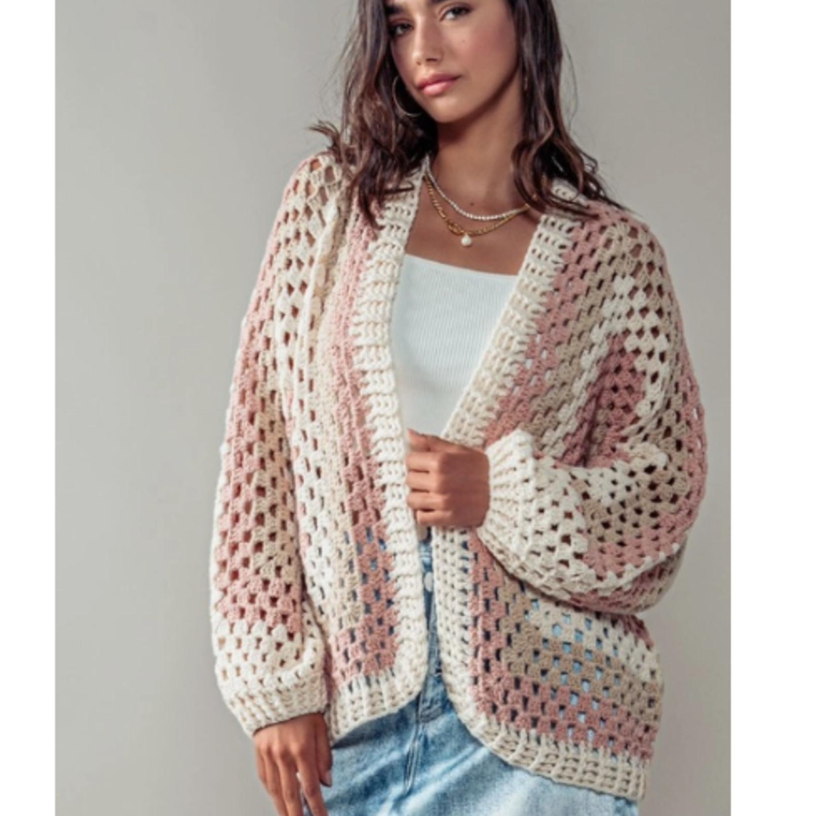 ZENITH WEAVE OPEN CARDIGAN