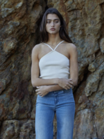 Stop and Stare Sweater Halter Tank Top