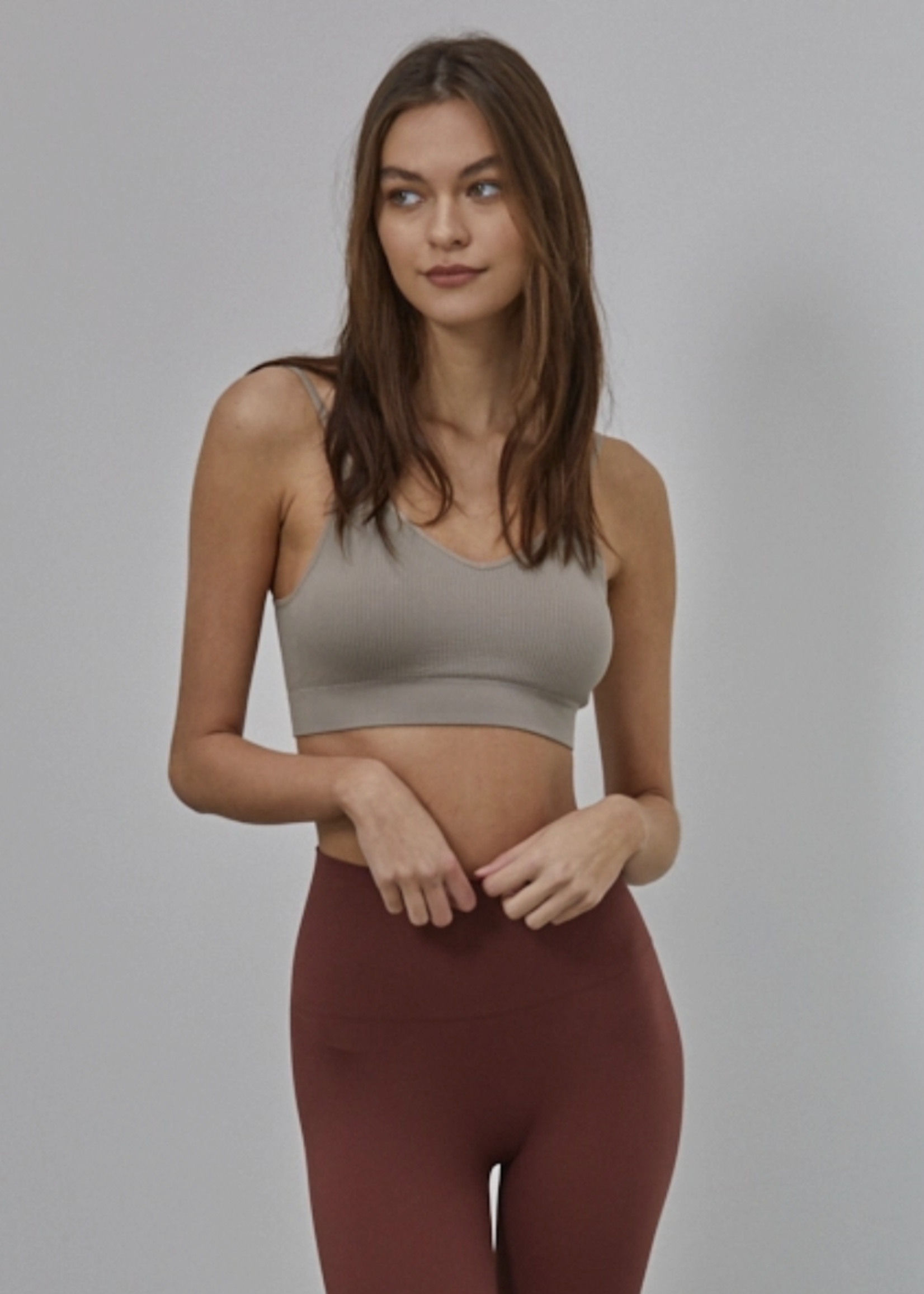 Ribbed Seamless Padded Brami
