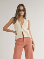 Hook & Eye Closer Vest Cardigan