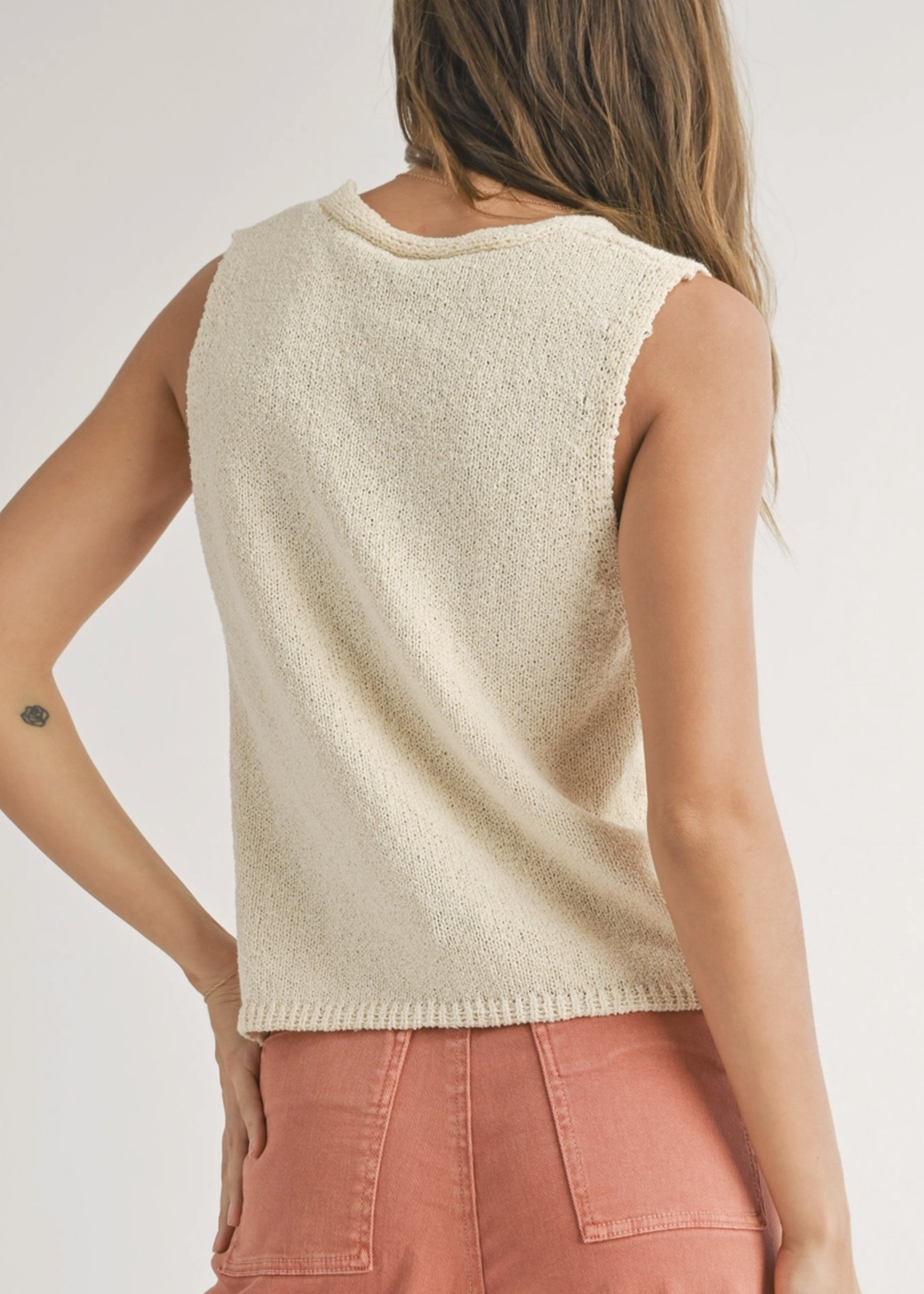 Hook & Eye Closer Vest Cardigan