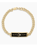 Alchemy Black Enamel Bracelet 6.5"