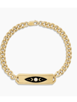 Divine Feminine Black Enamel Bracelet