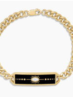 Talisman Black Enamel Bracelet