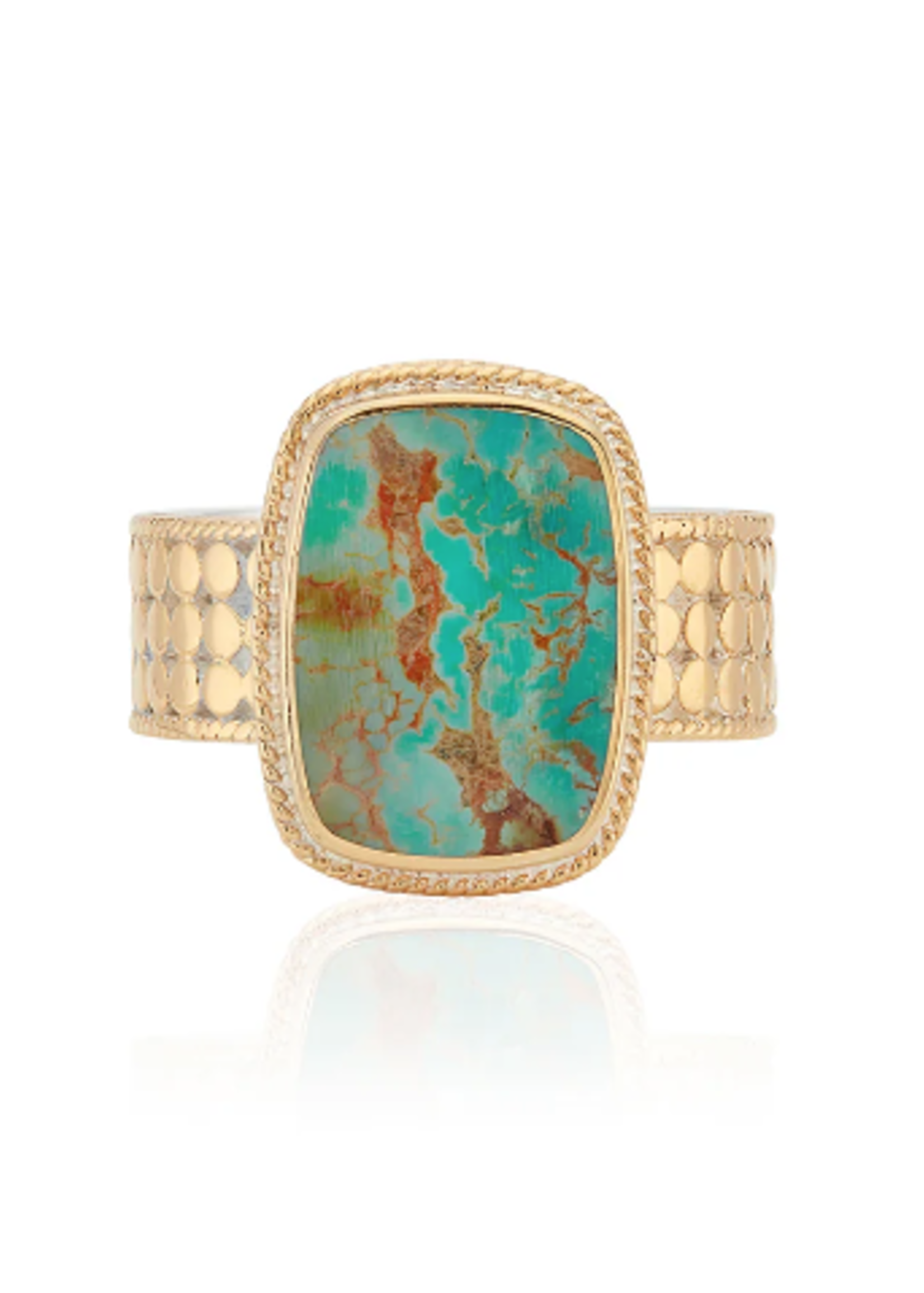 Medium Turquoise Cushion Ring