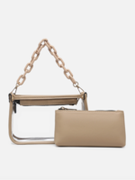 Jessica Clear Crossbody With Chain