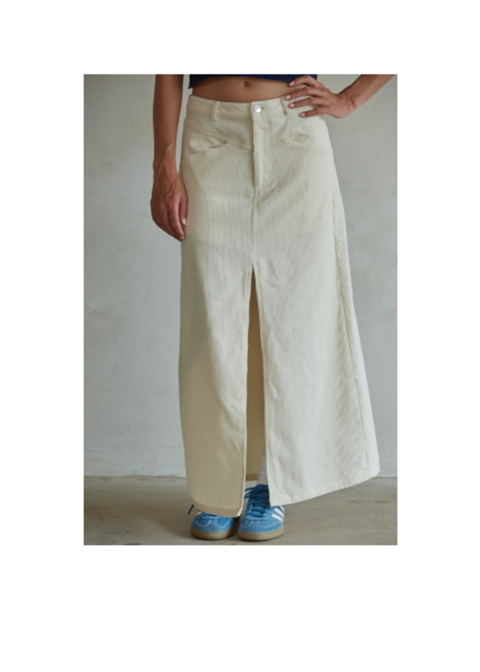 Corduroy Flare Maxi Skirt