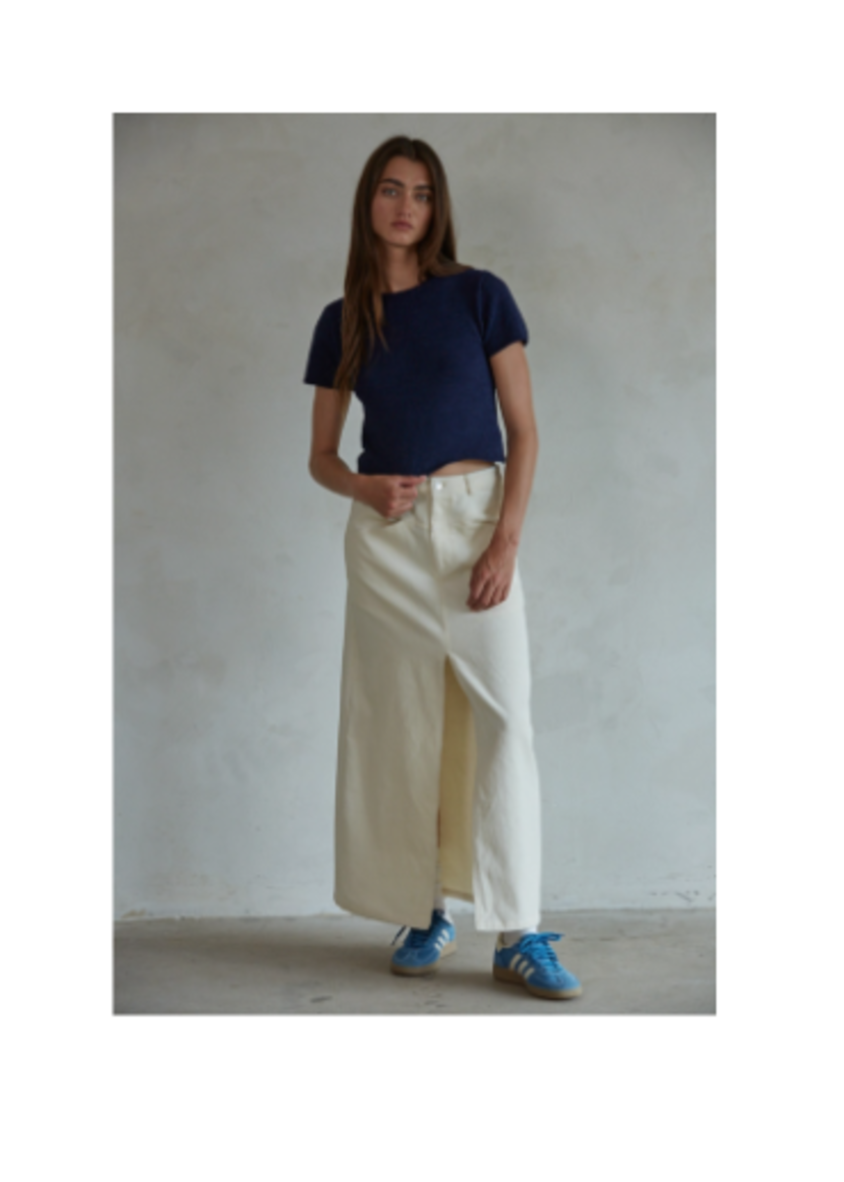 Corduroy Flare Maxi Skirt