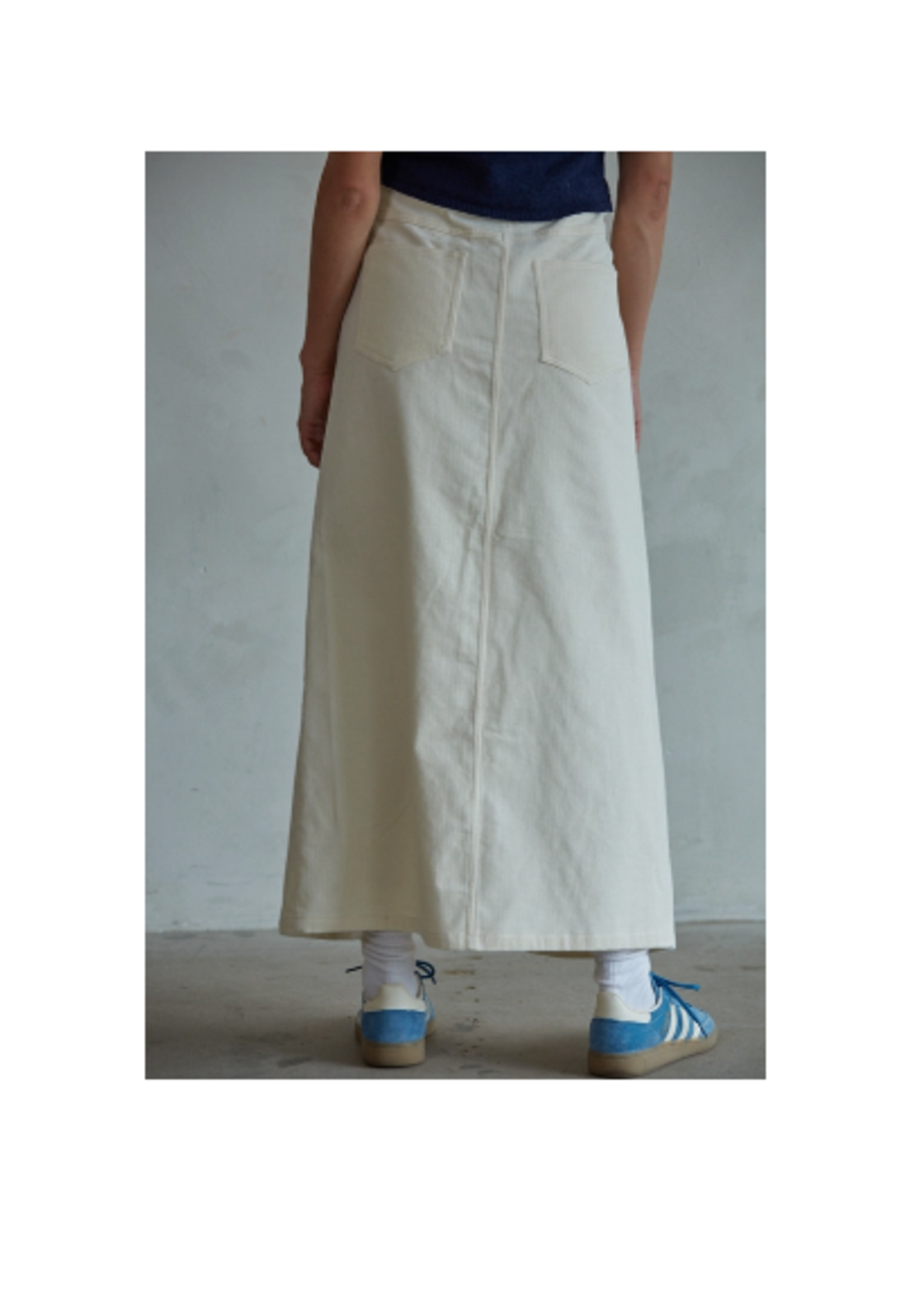 Corduroy Flare Maxi Skirt