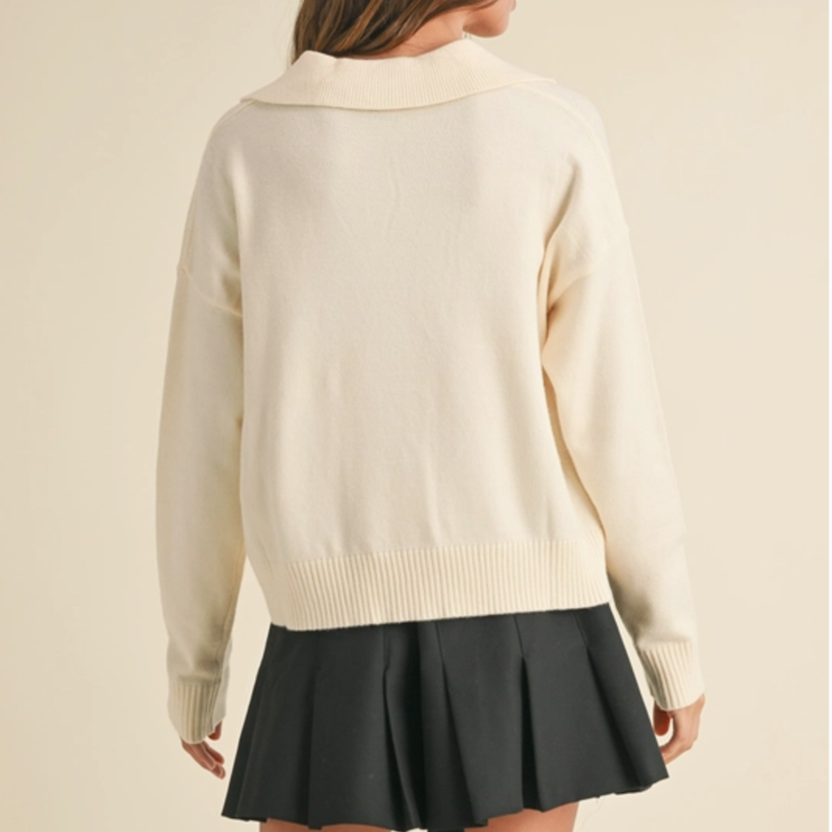 Knitted Top with Collar