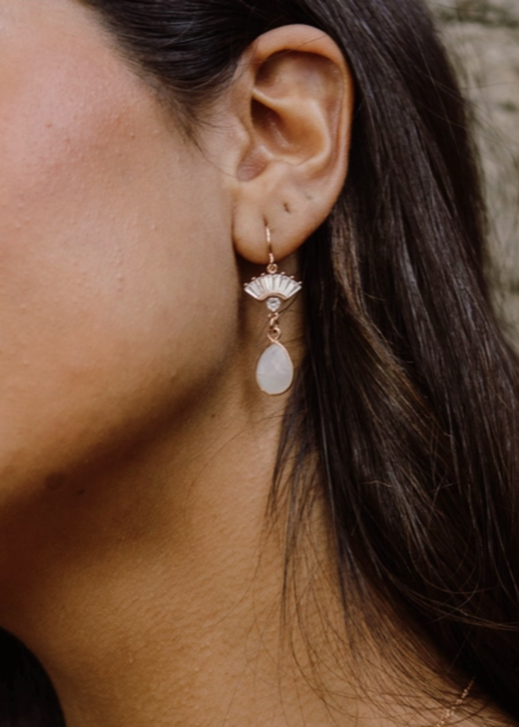 Aria Moonstone Earrings