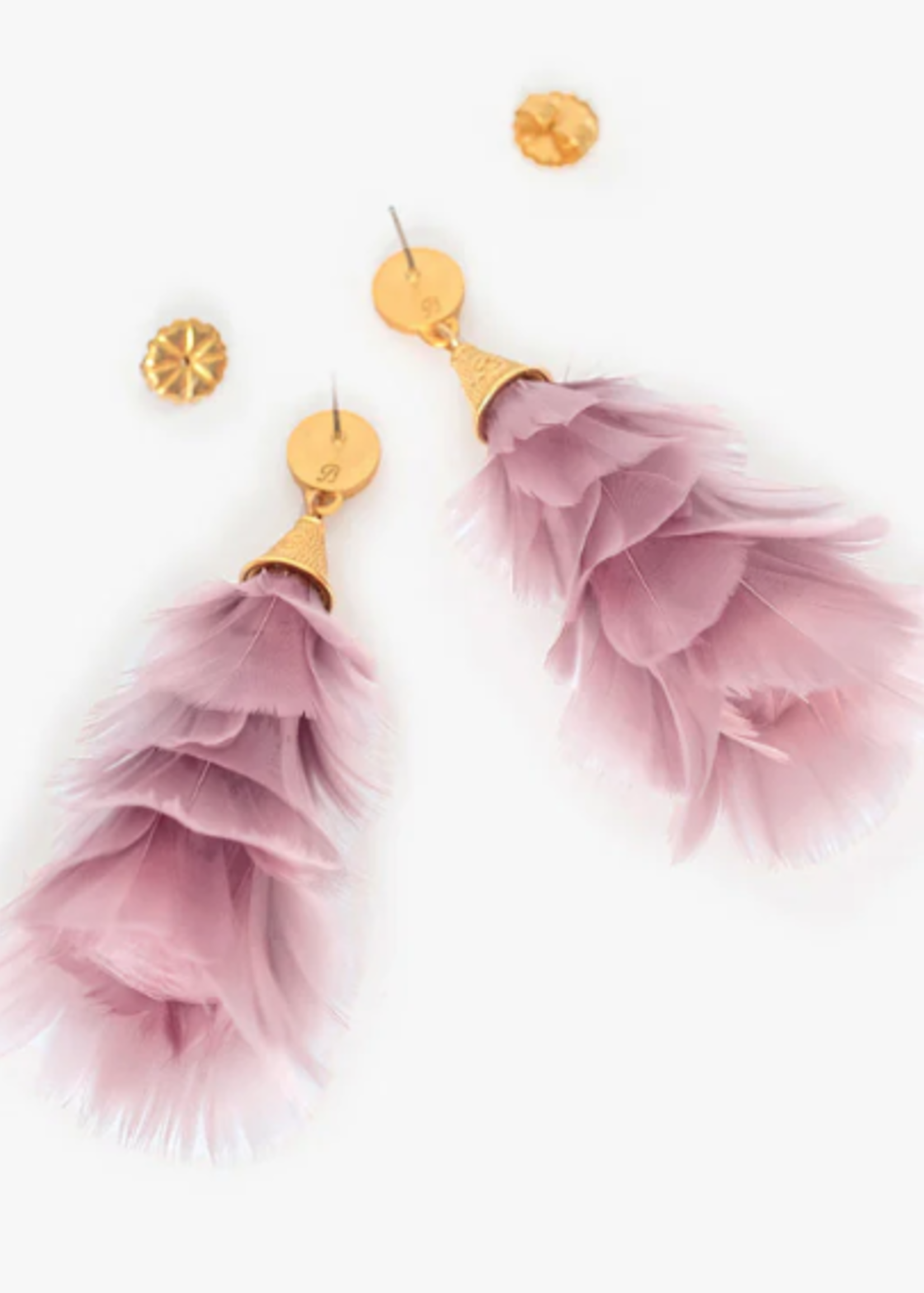 Snow Queen Statement Earring - goose feathers 82