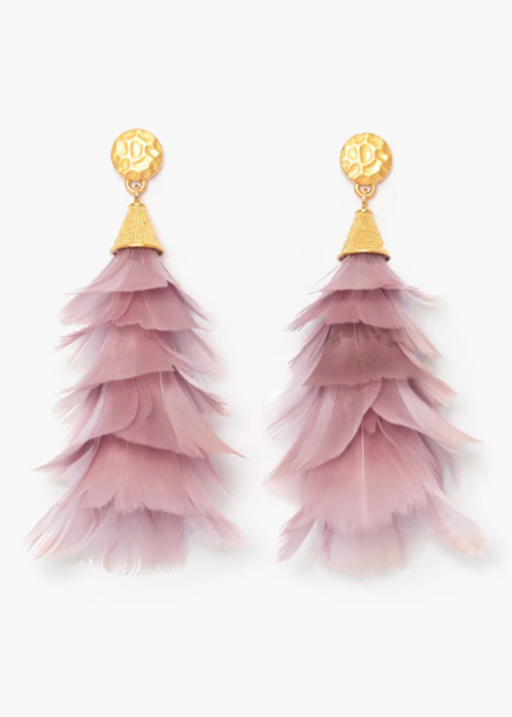 Snow Queen Statement Earring - goose feathers 82