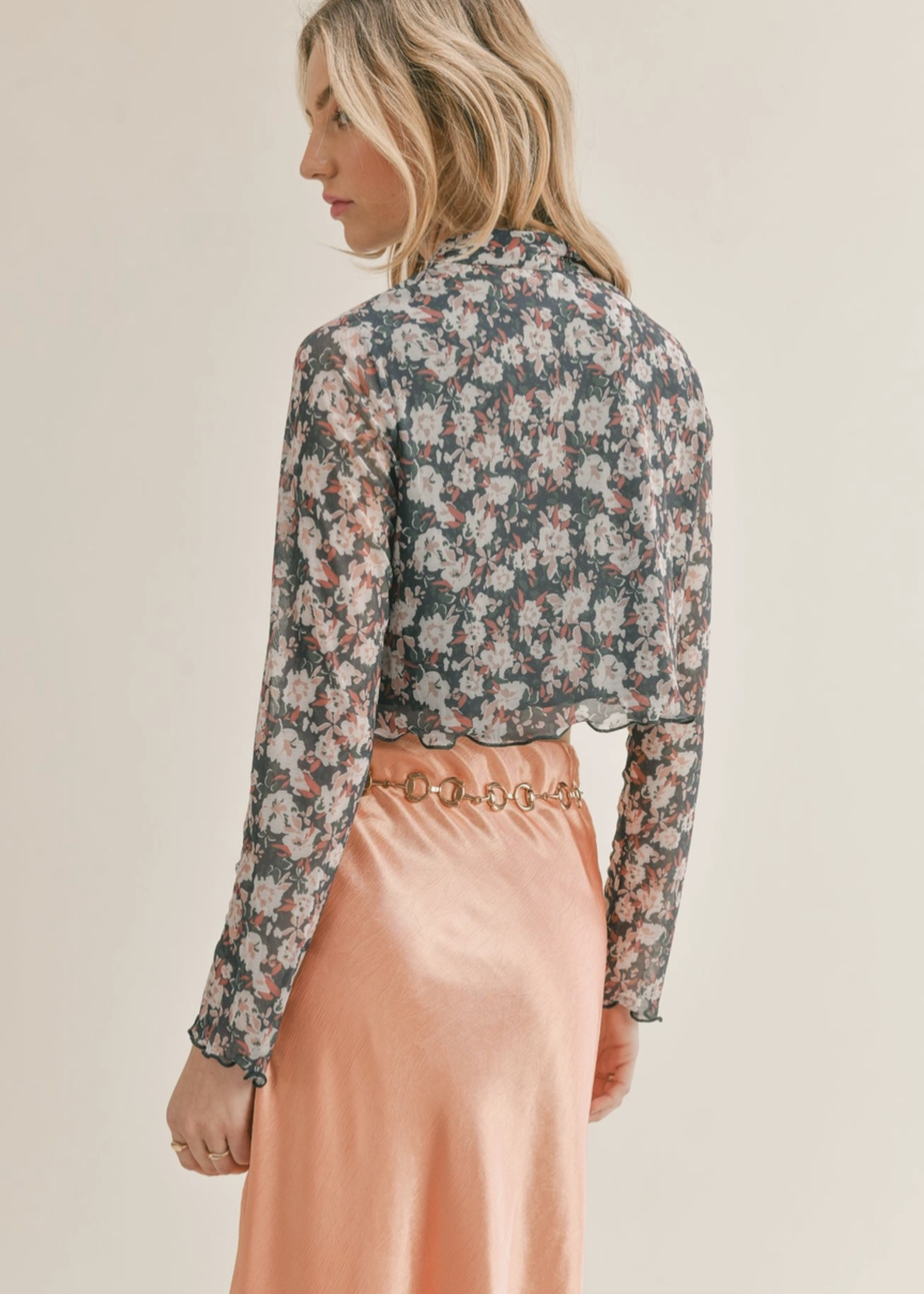 Dreamcatcher Crop Mesh Shirt