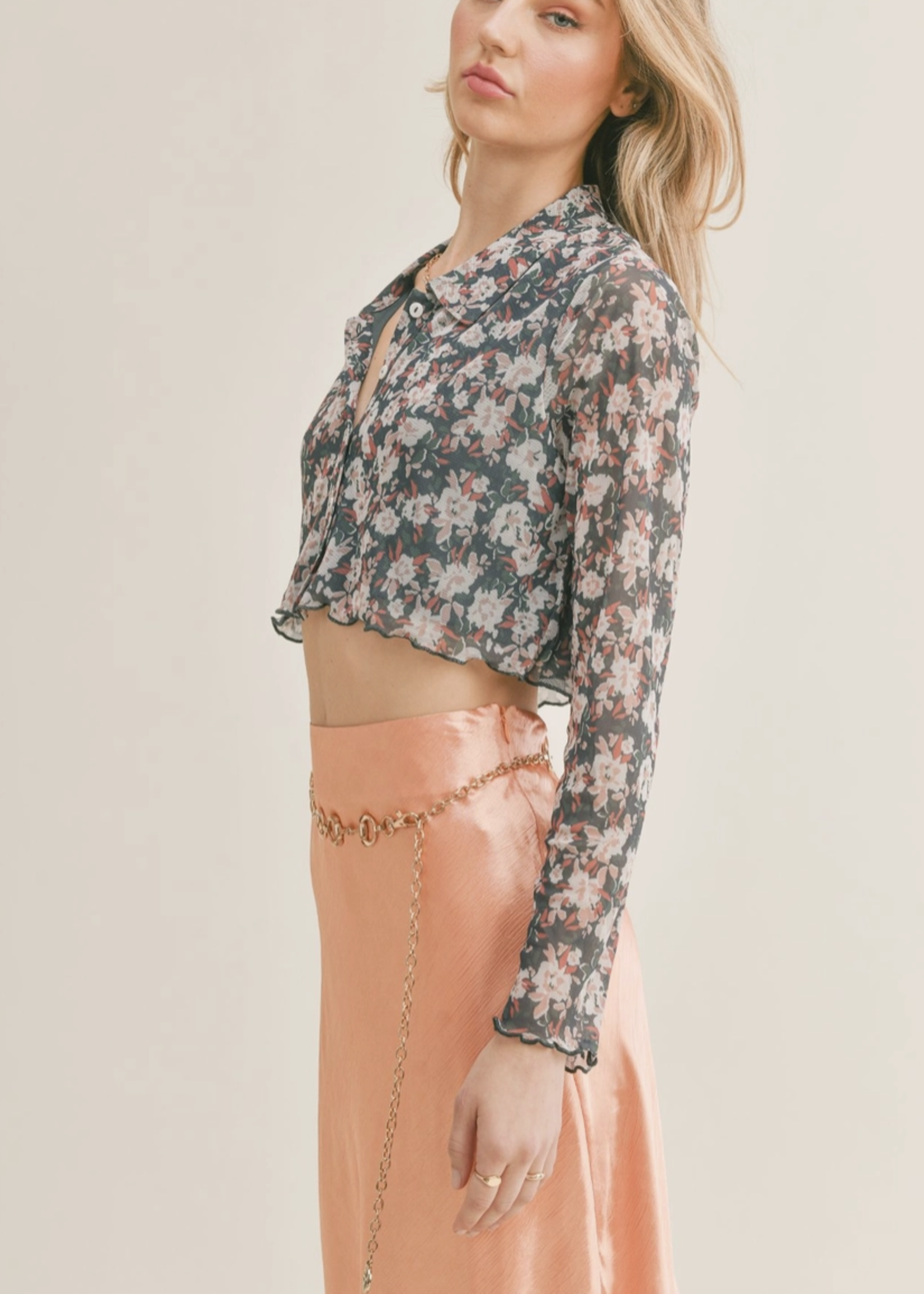 Dreamcatcher Crop Mesh Shirt