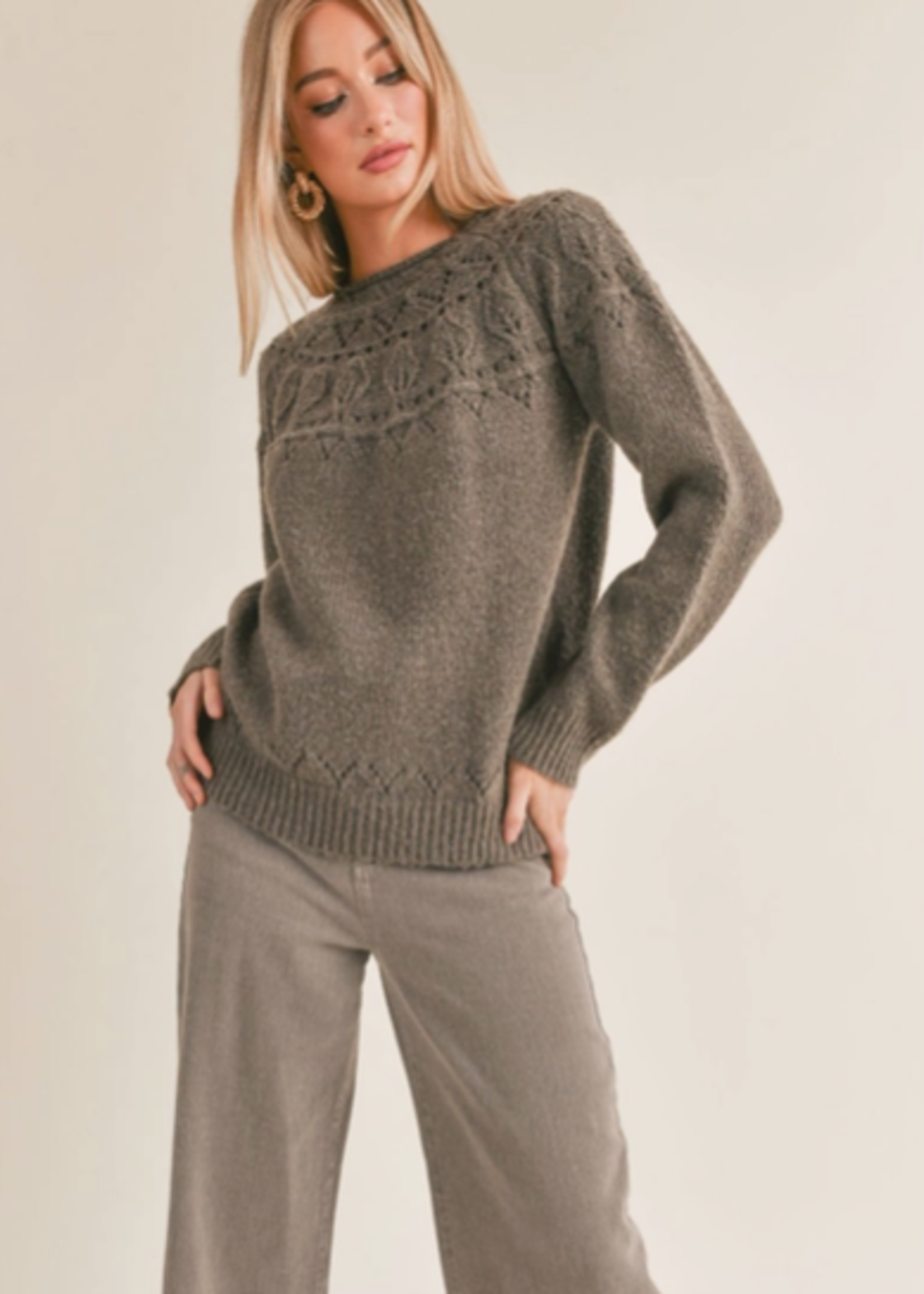 Lyra Pointelle Detail Sweater