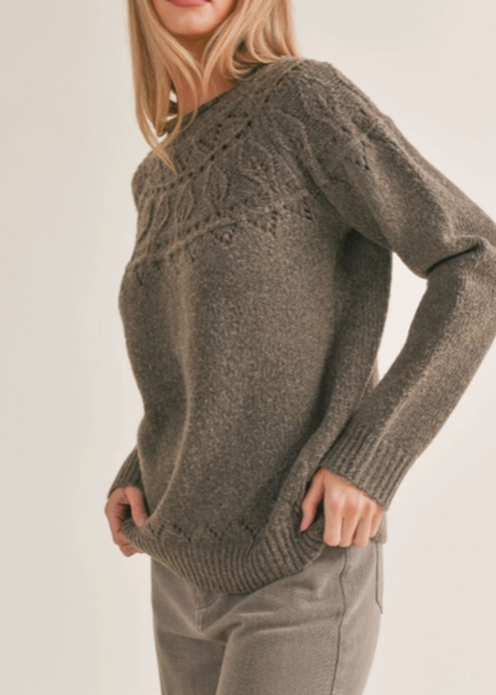 Lyra Pointelle Detail Sweater