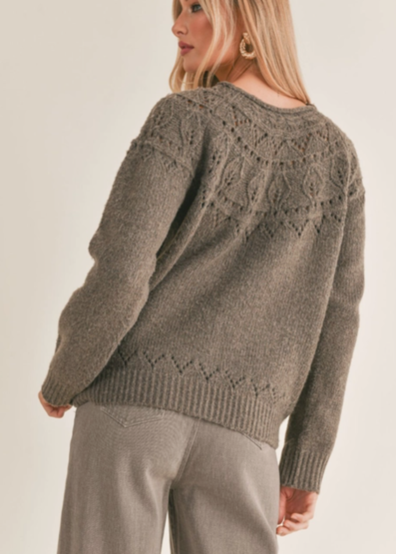 Lyra Pointelle Detail Sweater