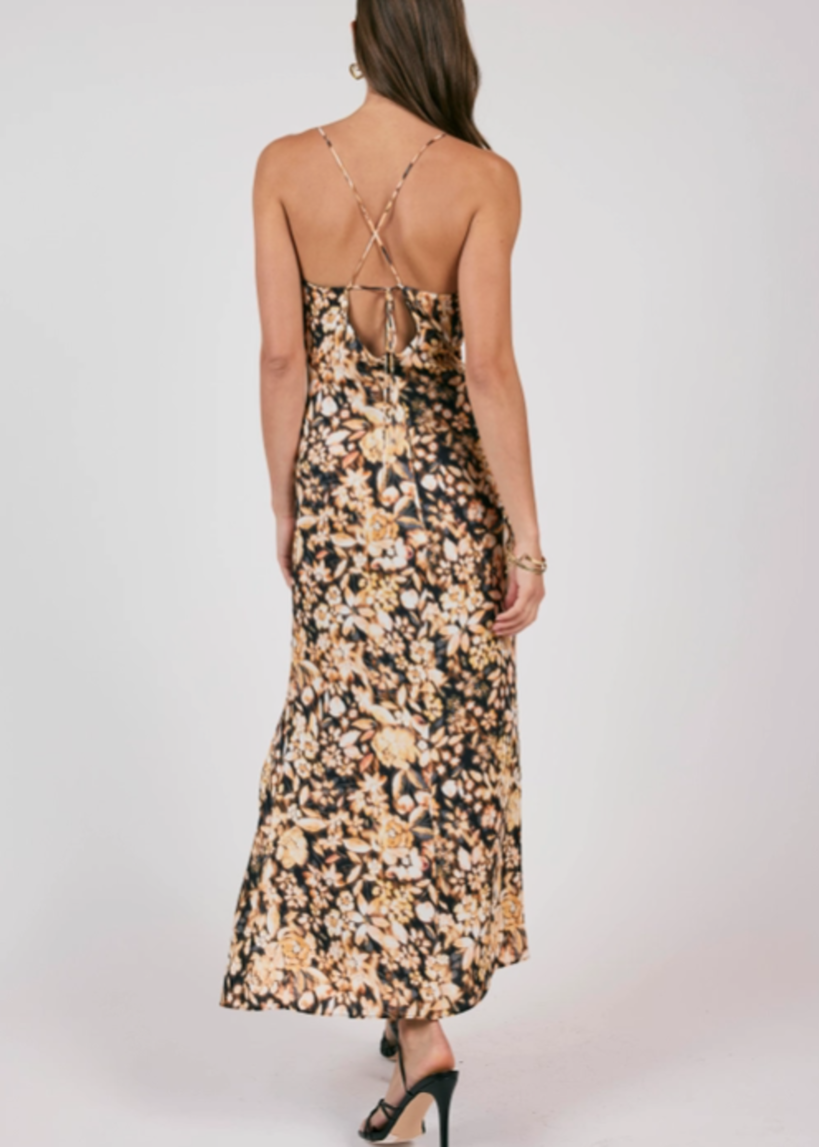 Wild Renaissance Cowl Neck Maxi Dress