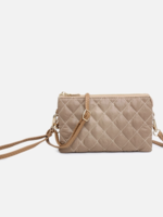 Liz Crossbody Puffer Taupe