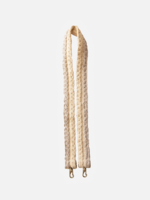 Cotton Guitar Strap Beige/Grey