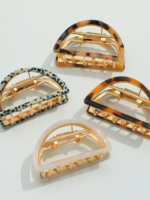 Rosalie - Classic Small Half Moon Metal Claw Clip