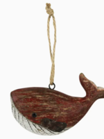 Wooden Whale Ornament