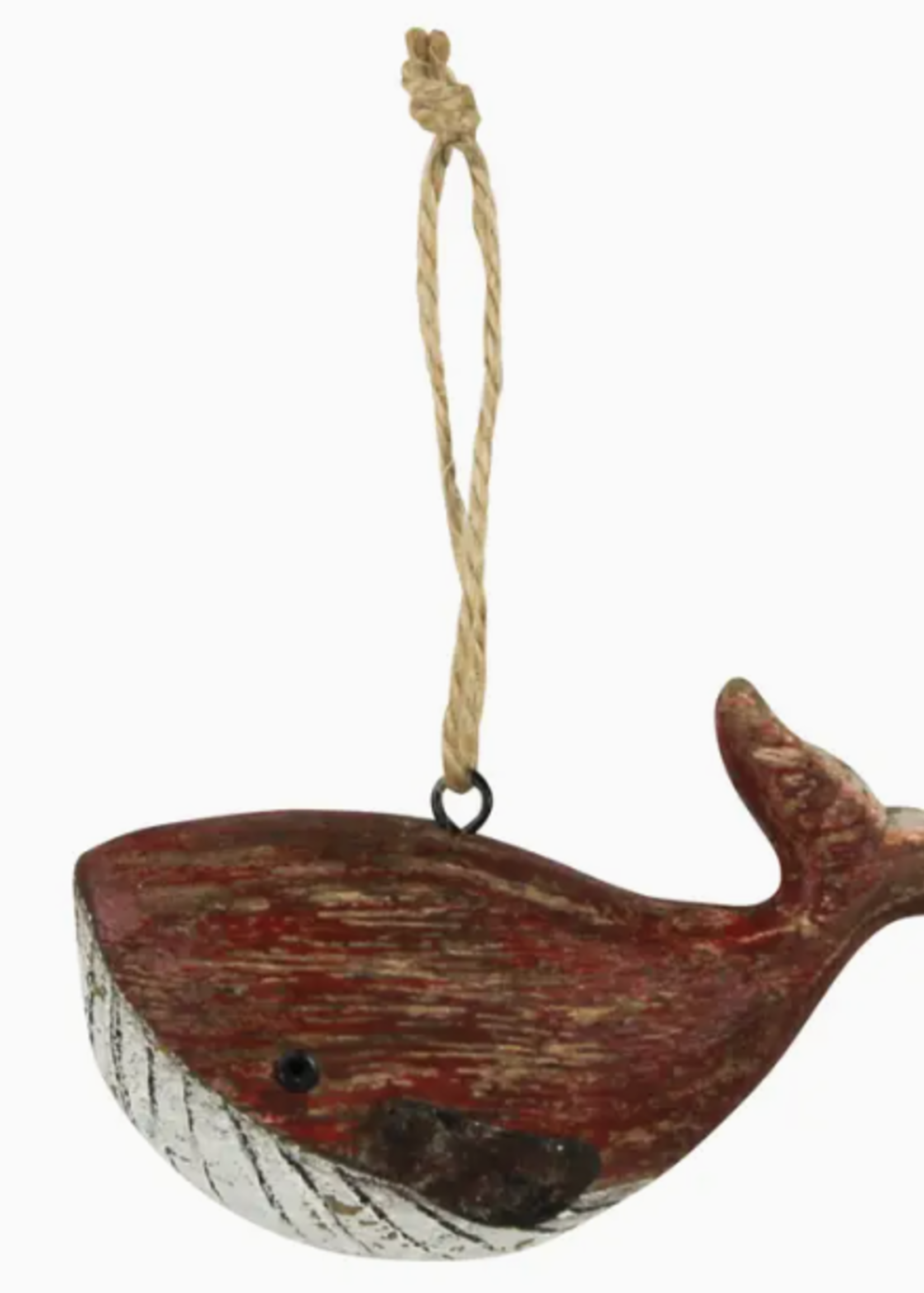 Wooden Whale Ornament