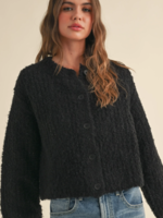 Roundneck Button Front Sweater Cardigan