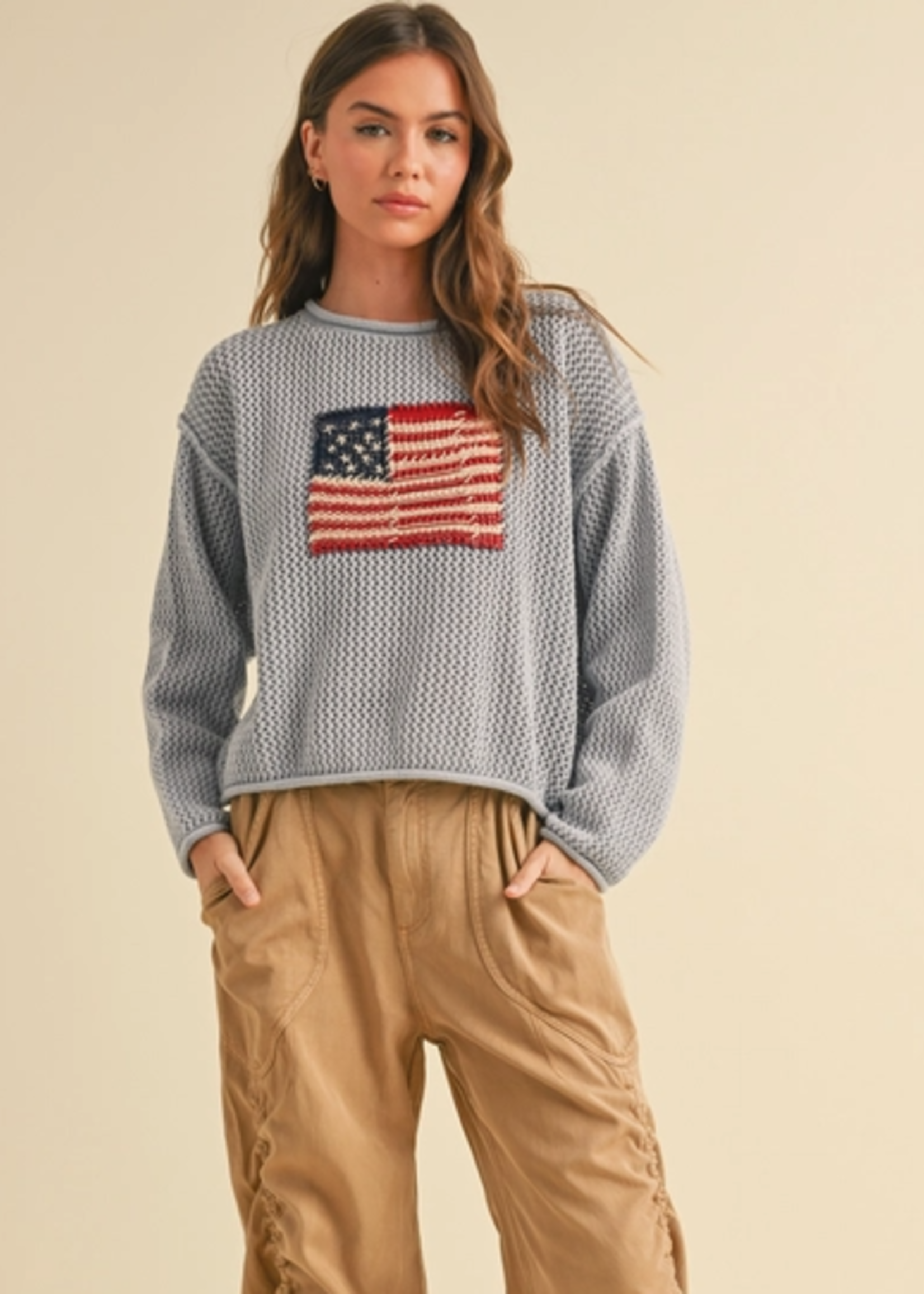 American Flag Sweater