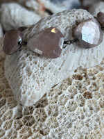 Large Pink Moonstone Bracelet RH