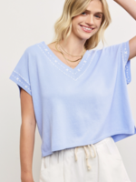 V-Neck Knit Top