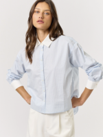 Stripe Button Down Contrast Collar & Cuff Shirt
