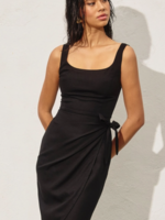 Heaven Sent Tulip Hem Midi Wrap Dress